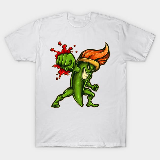 Chilli flames T-Shirt by SAN ART STUDIO 